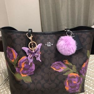 Coach rose tote